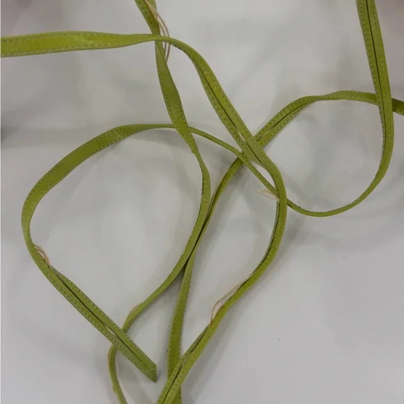 Manolo Blahnik Lime Green Orchid Heels - Picture 7 of 12